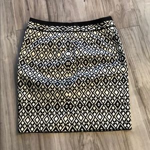 Black and white double lined skirt